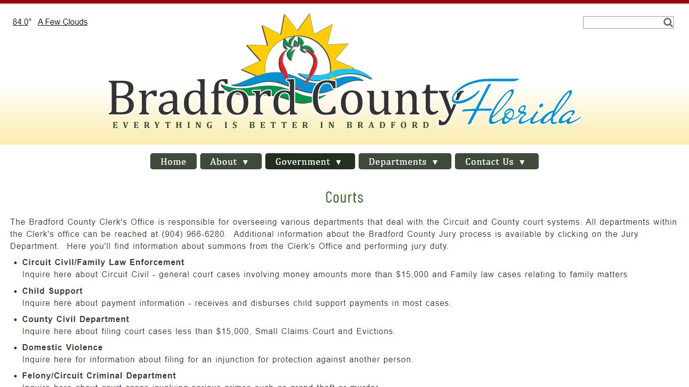 Courts - Bradford County, Florida